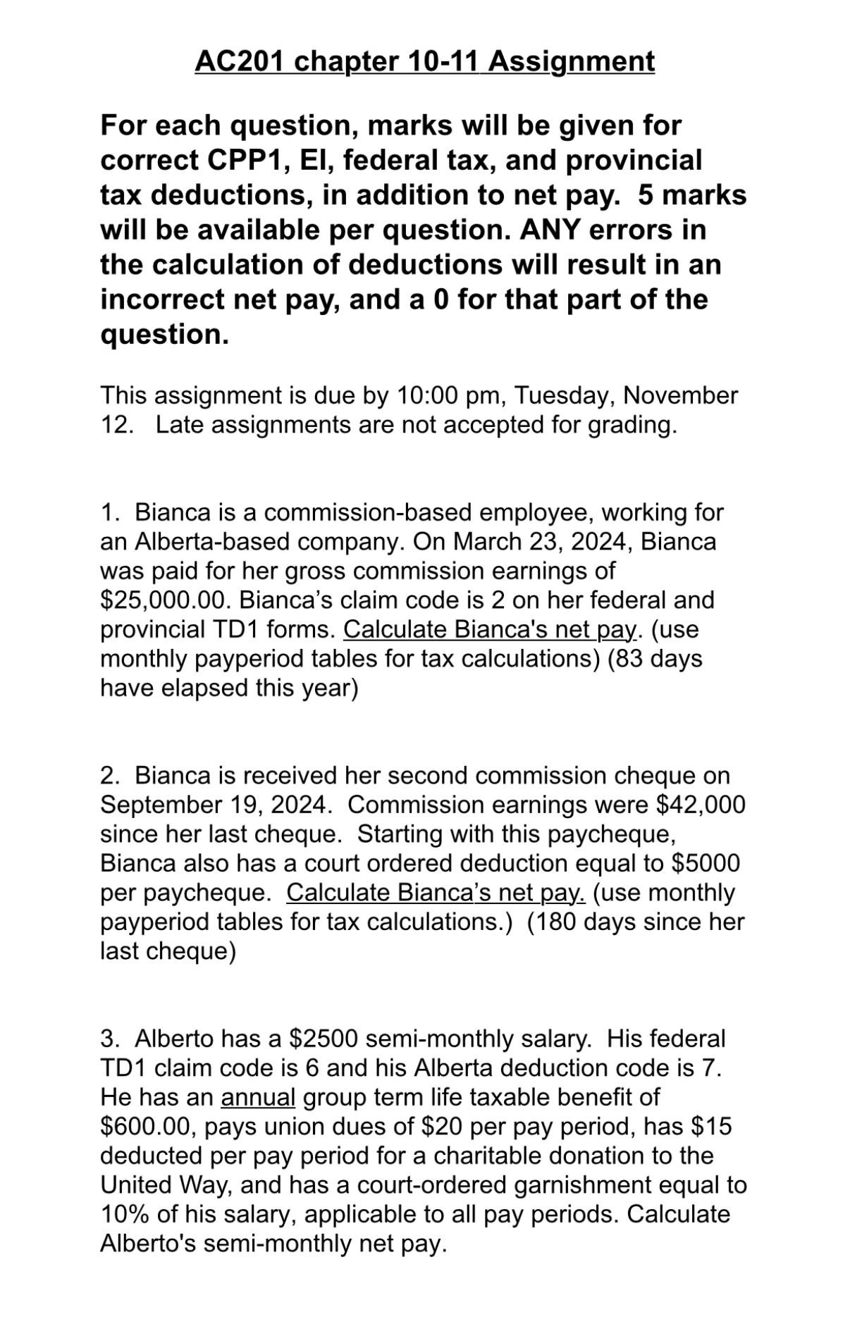 AC 2 0 1 chapter 1 0 - 1 1 AssignmentFor each