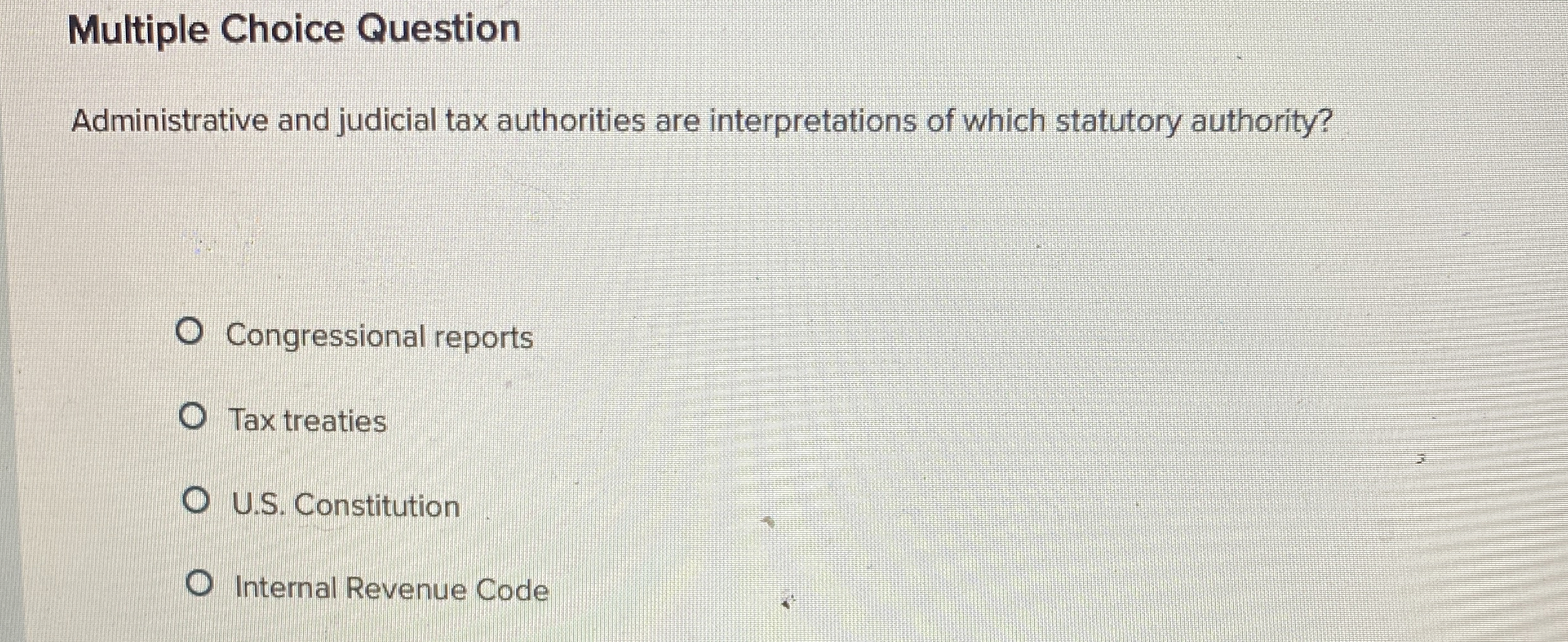 Multiple Choice Question Administrative and
