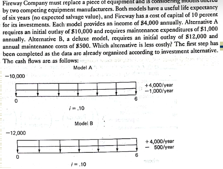 by two competing equipment manufacturers. Both