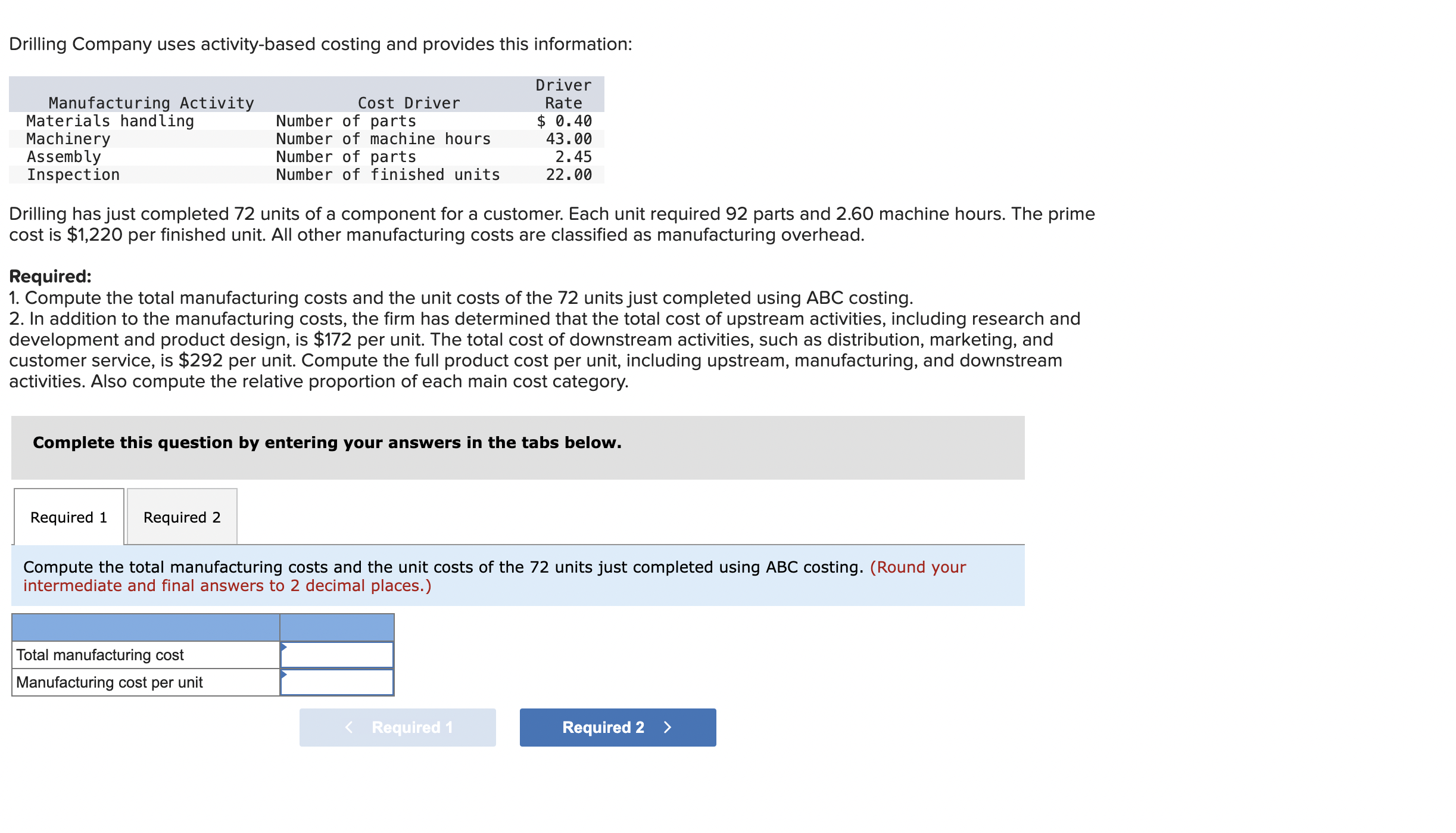 required 1 and required 2