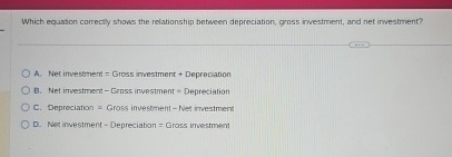 Which equation correctly shows the relationshin