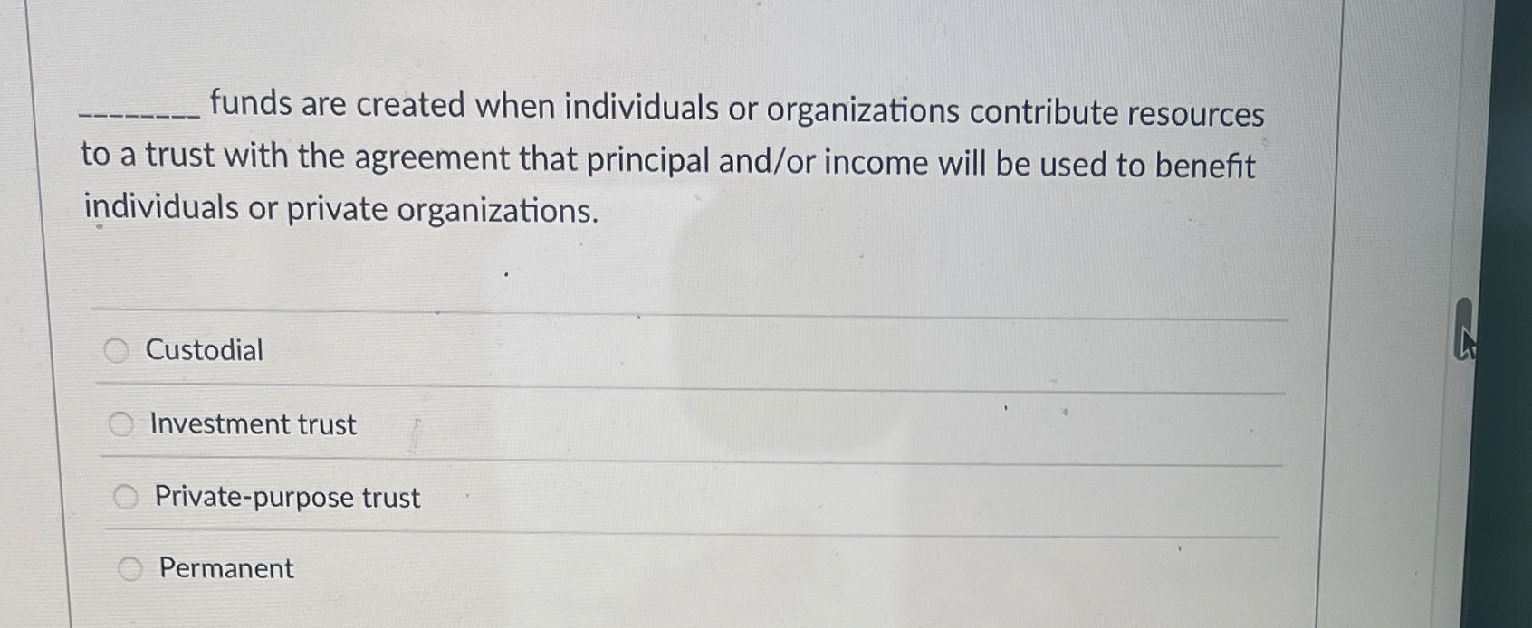 funds are created when individuals or