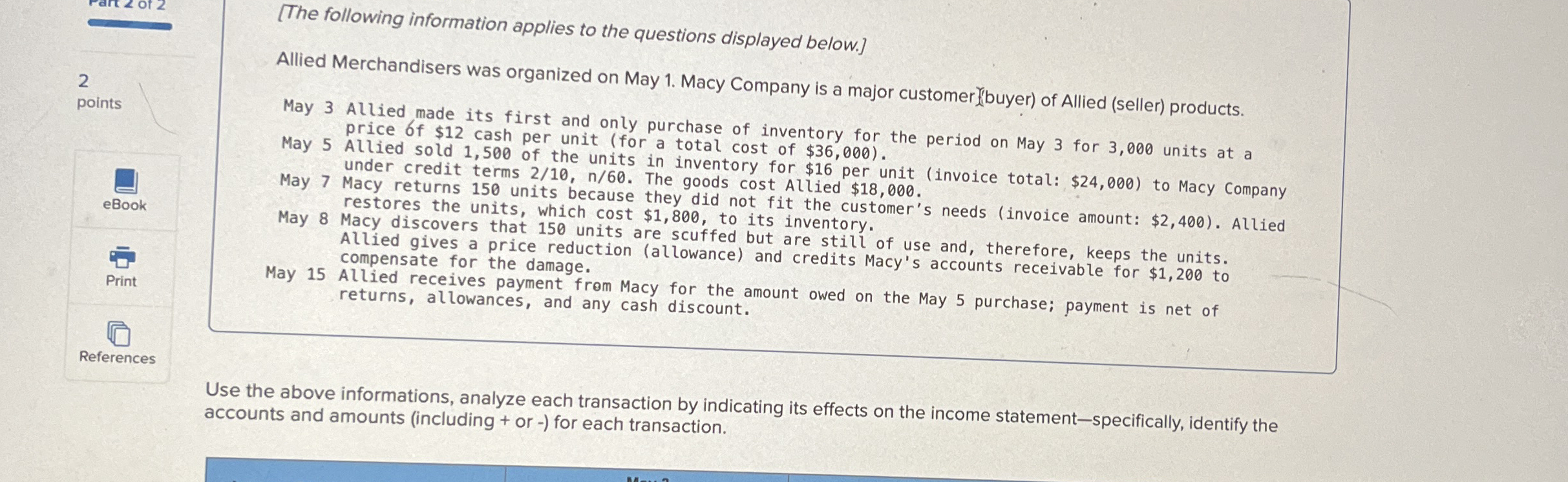 [ The following information applies to the