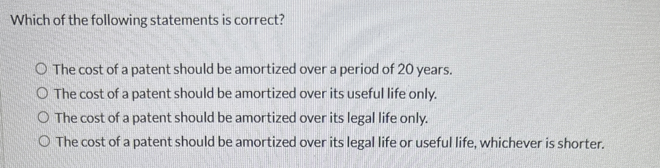 Which of the following statements is correct? The