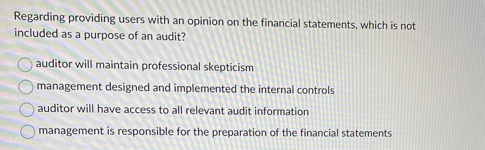 Regarding providing users with an opinion on the