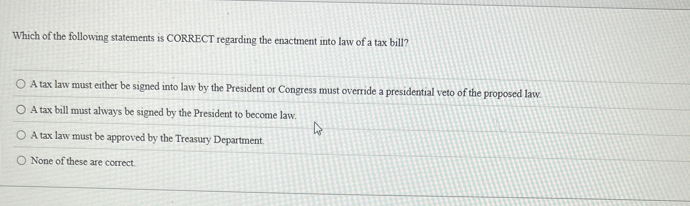 Which of the following statements is CORRECT