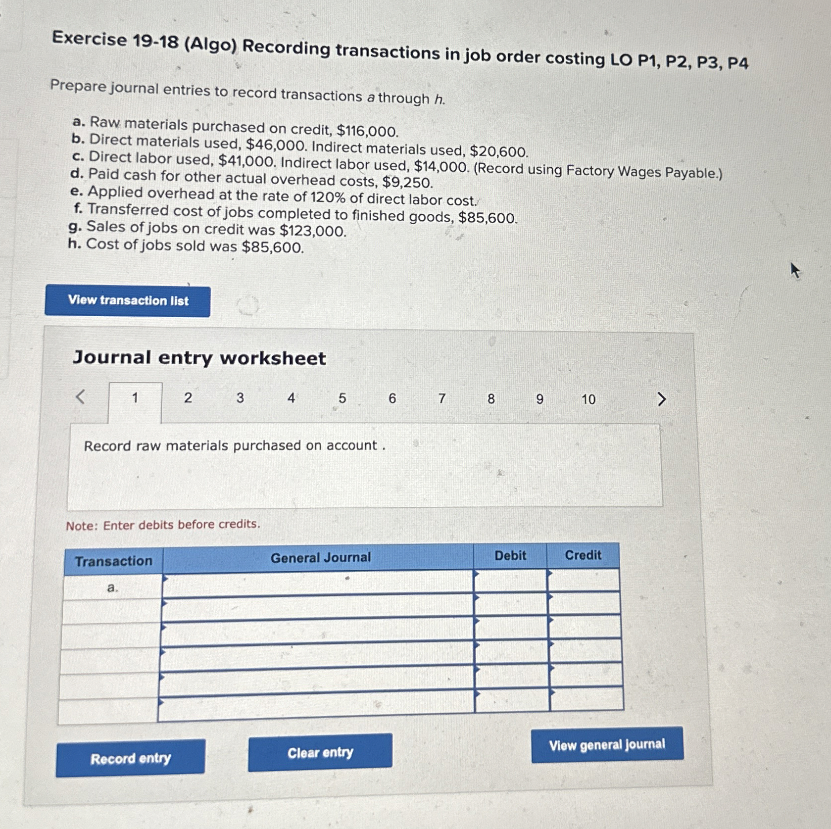 Exercise 1 9 - 1 8 ( Algo ) Recording