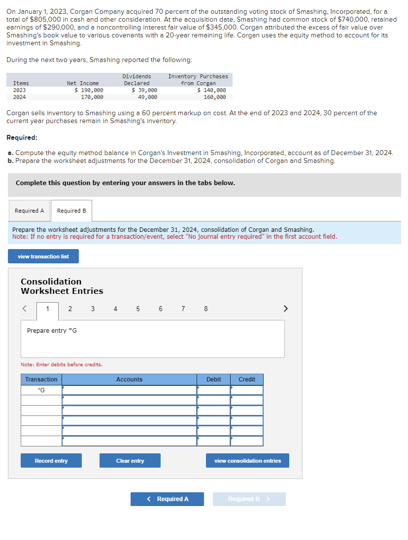 On January 1 , 2 0 2 3 , Corgan Company acquired