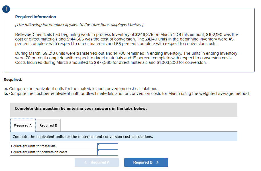 Required Information [ The following information
