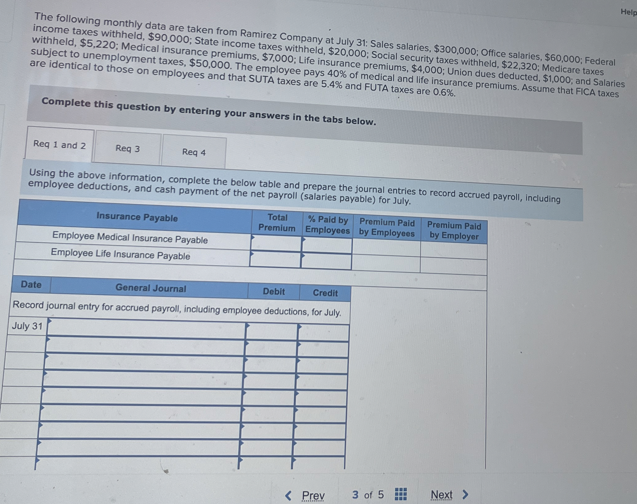 The following monthly data are taken from Ramirez