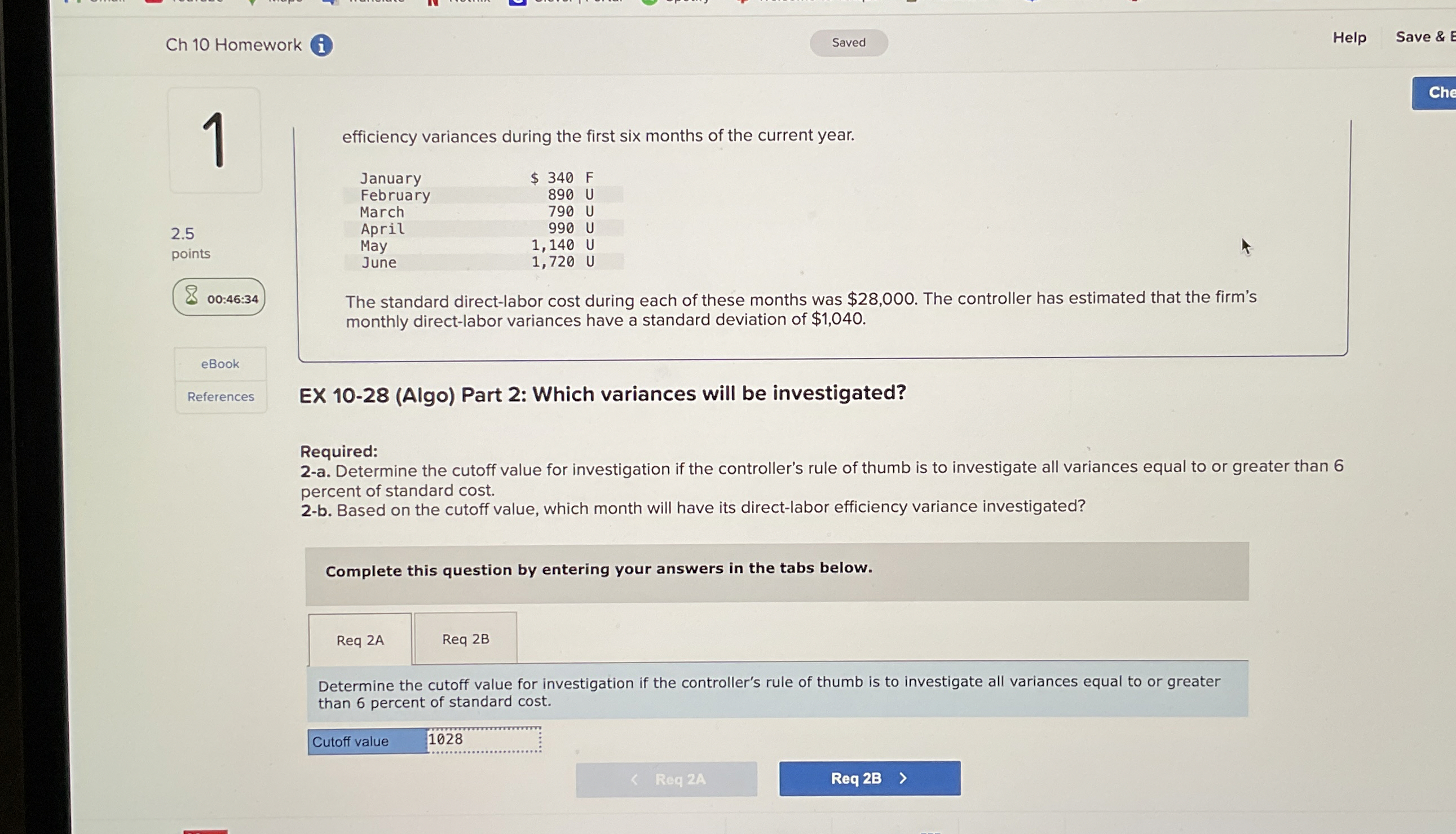 Ch 1 0 Homework i Help Save & 1 efficiency