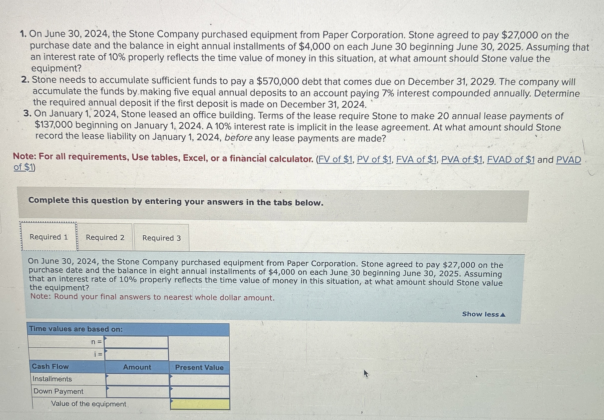 On June 3 0 , 2 0 2 4 , the Stone Company