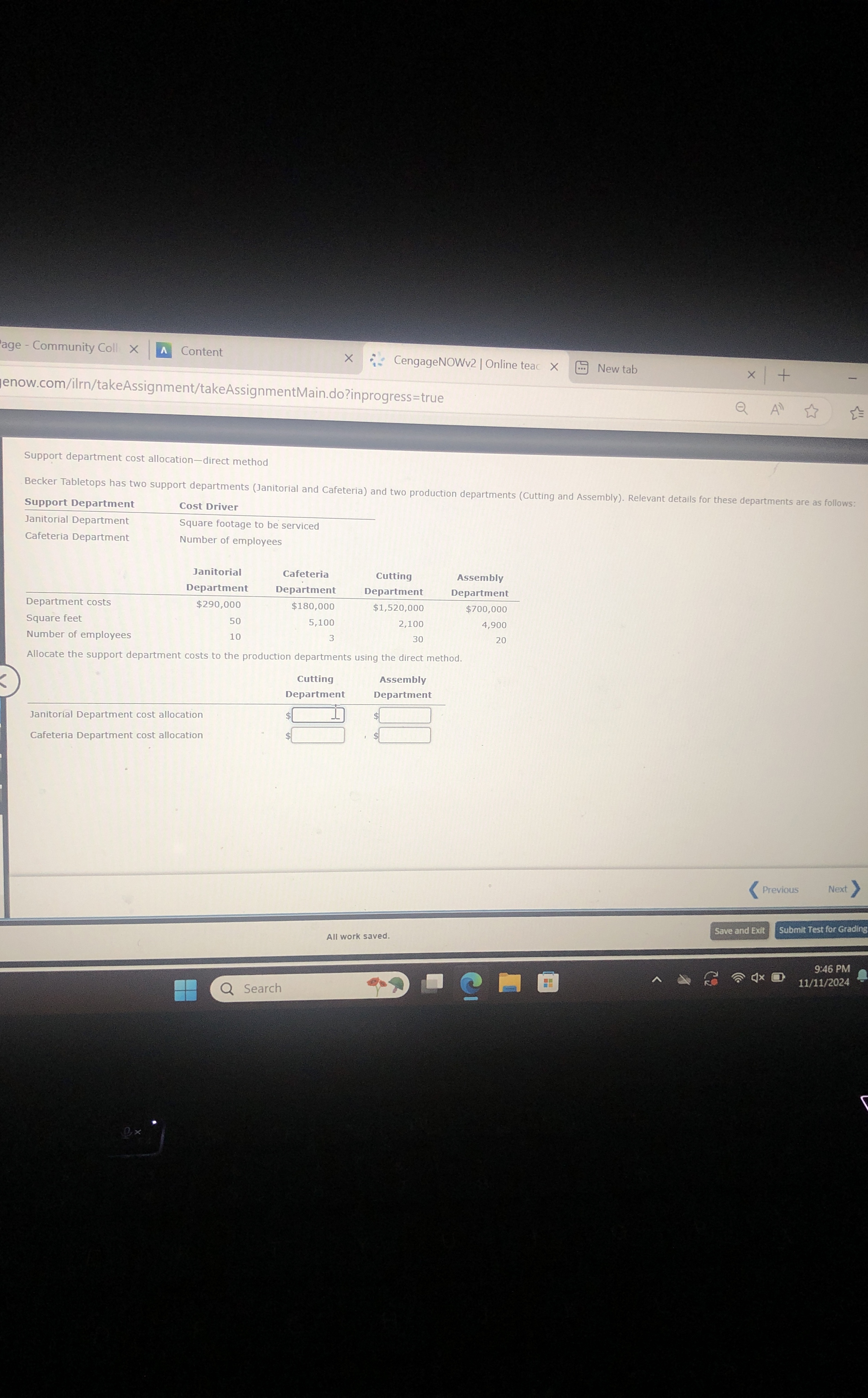 age - Community Coll Content CengageNOWv 2 |