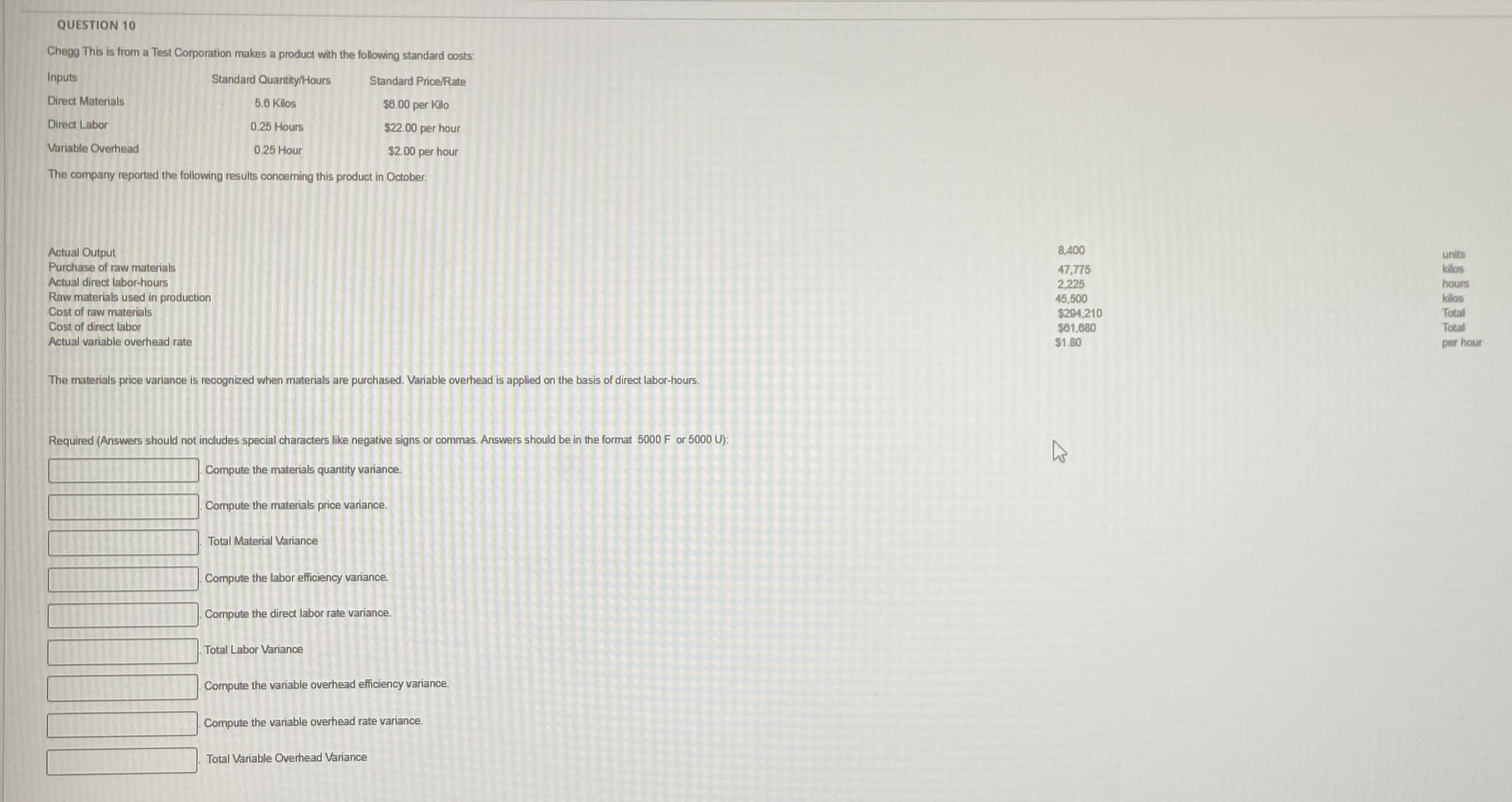 QUESTION 1 0 Chege This is from a Test