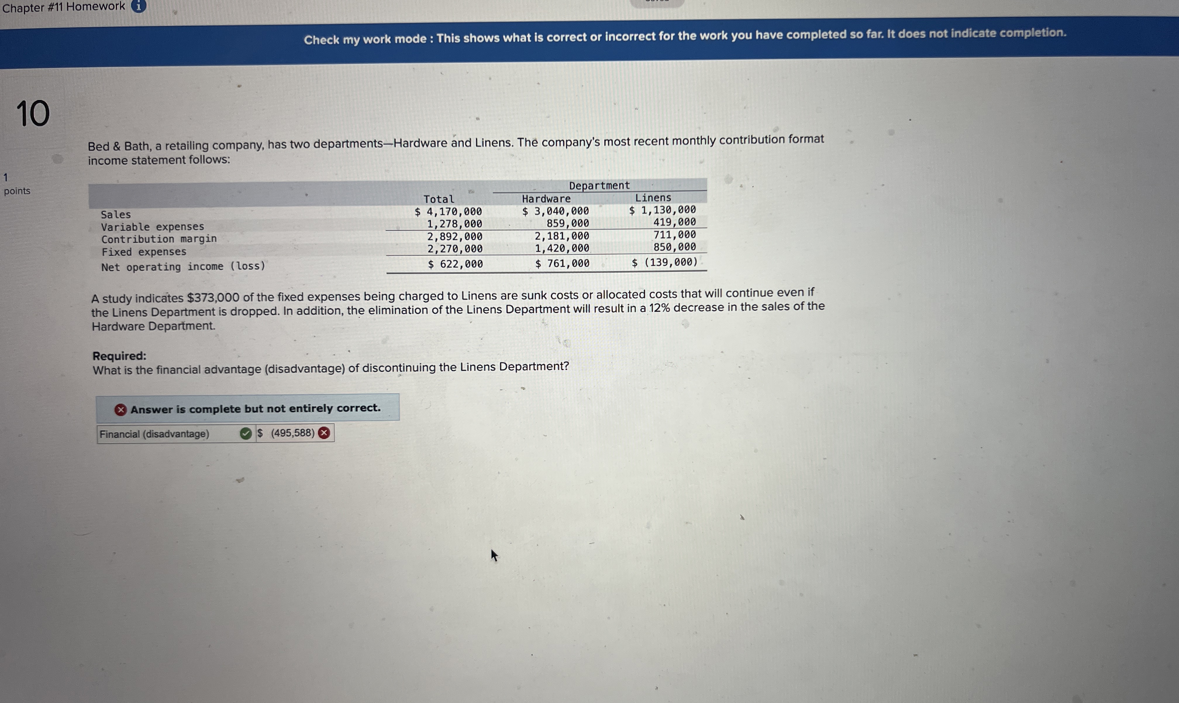help me solve and get the correct answer