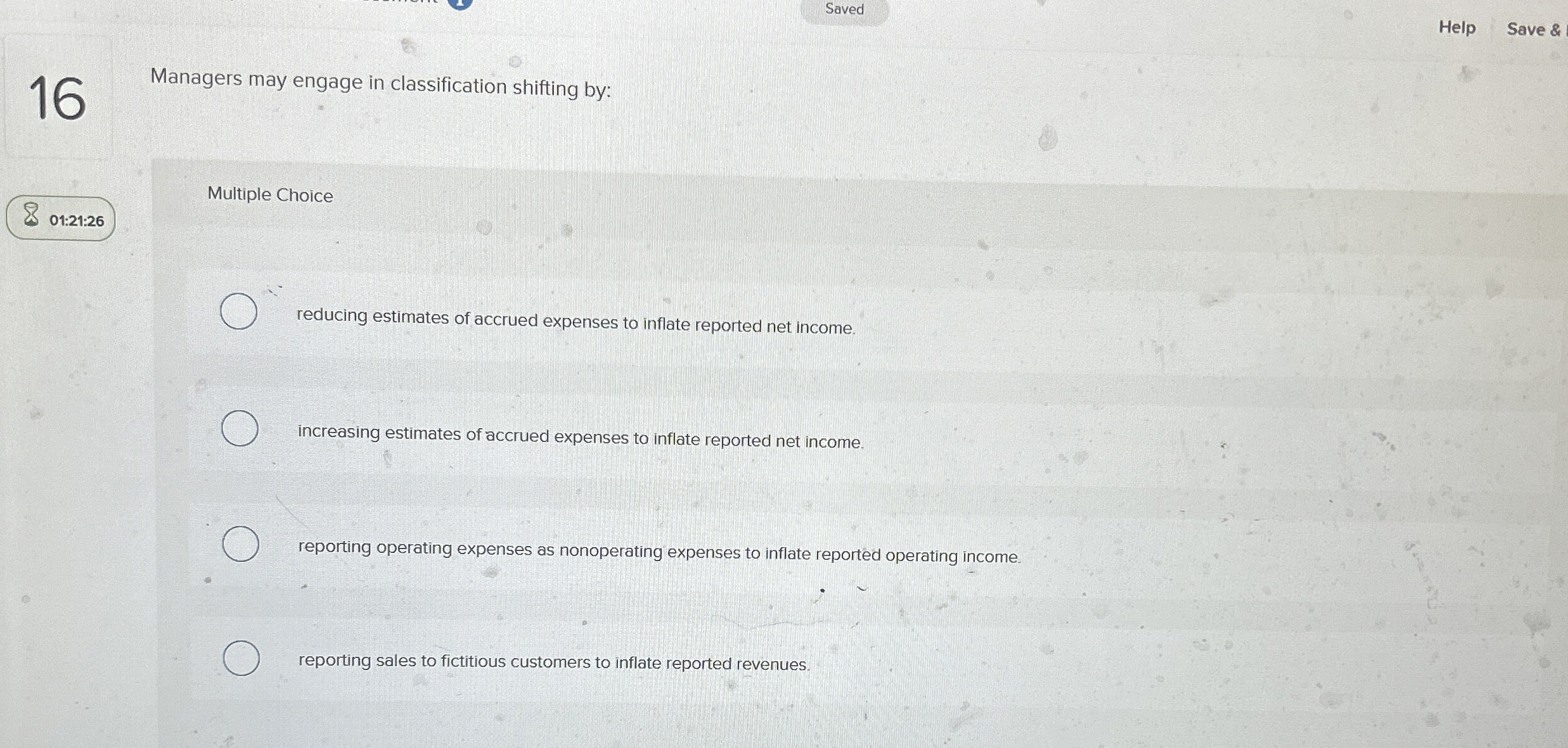 1 6 Managers may engage in classification