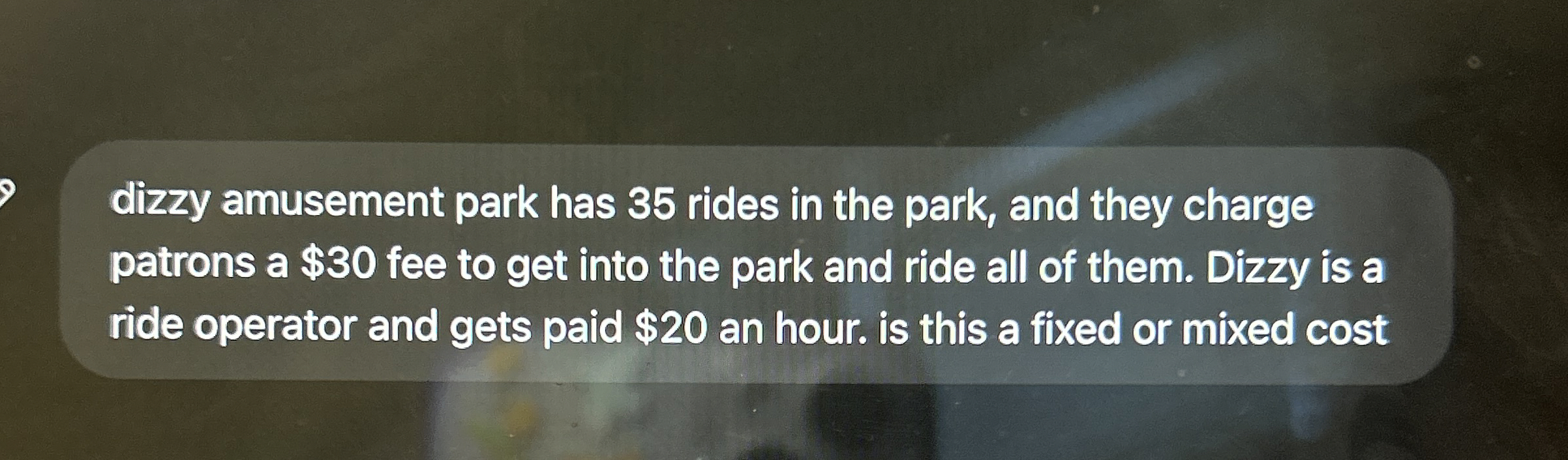 dizzy amusement park has 3 5 rides in the park,
