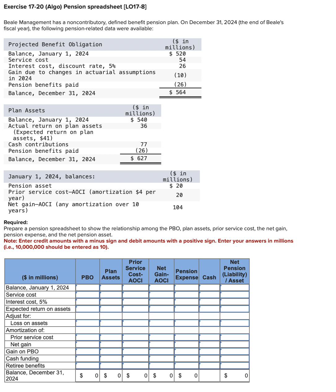 Exercise 1 7 - 2 0 ( Algo ) Pension spreadsheet [