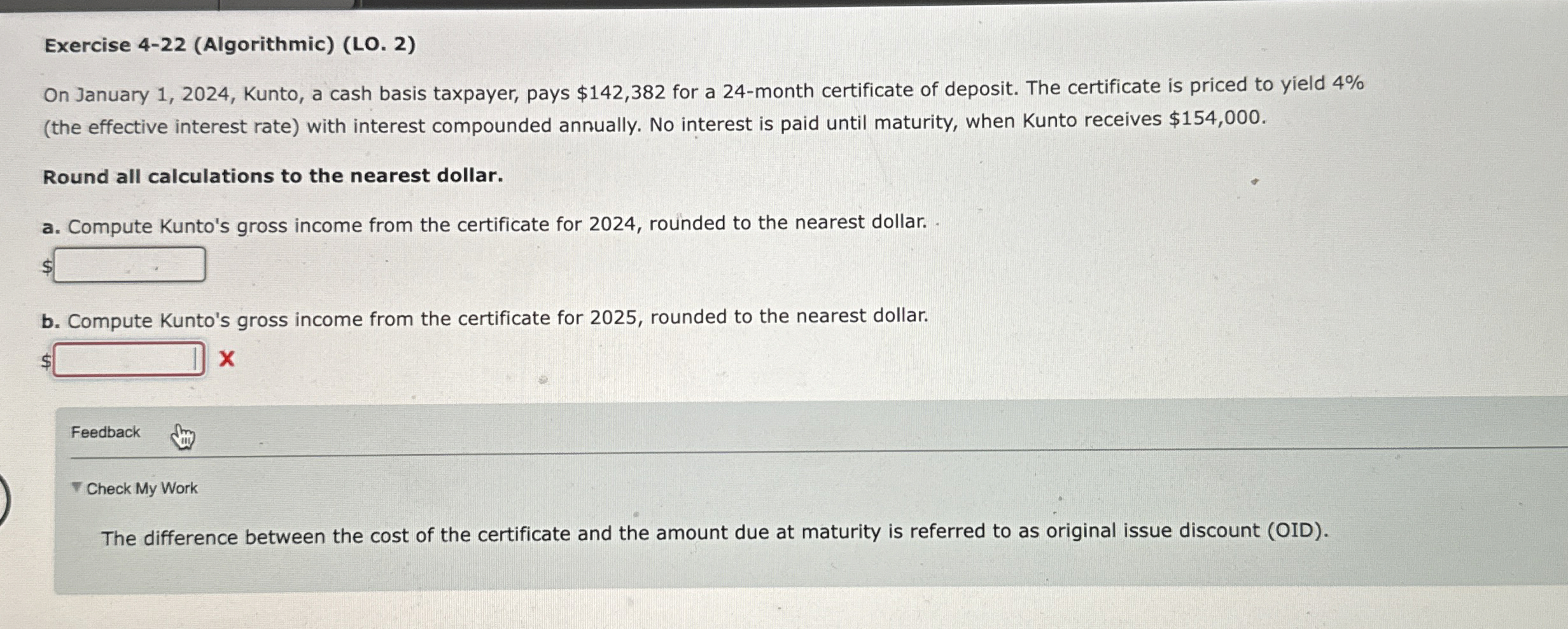 Feedback Theck My Work The difference between the