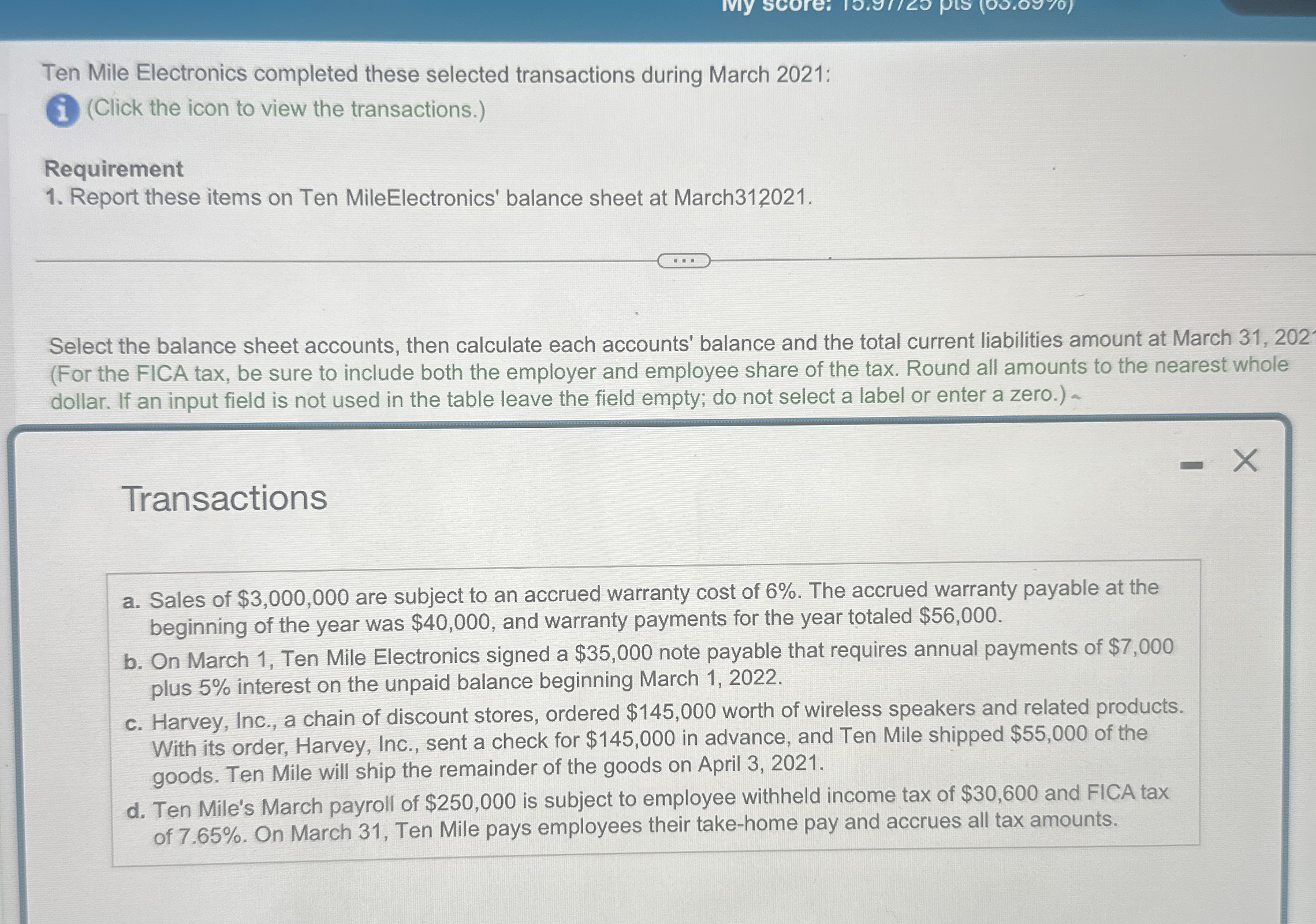 Ten Mile Electronics completed these selected