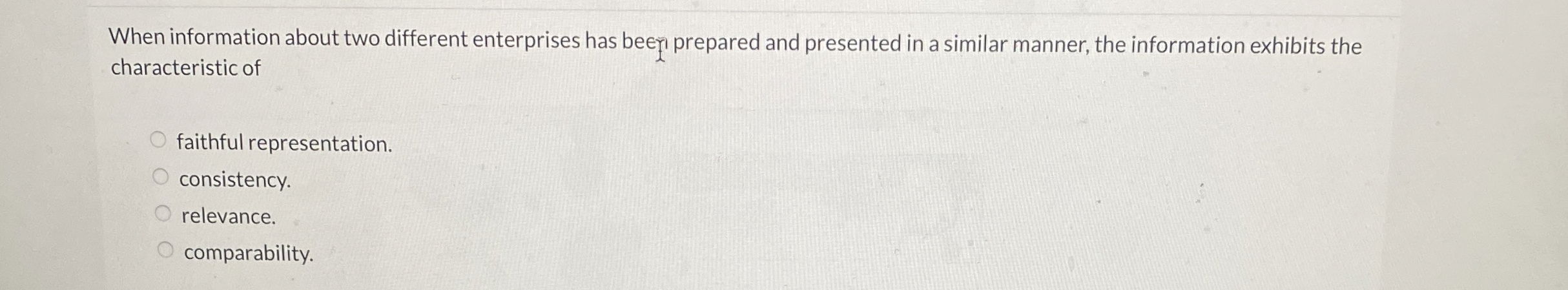 When information about two different enterprises