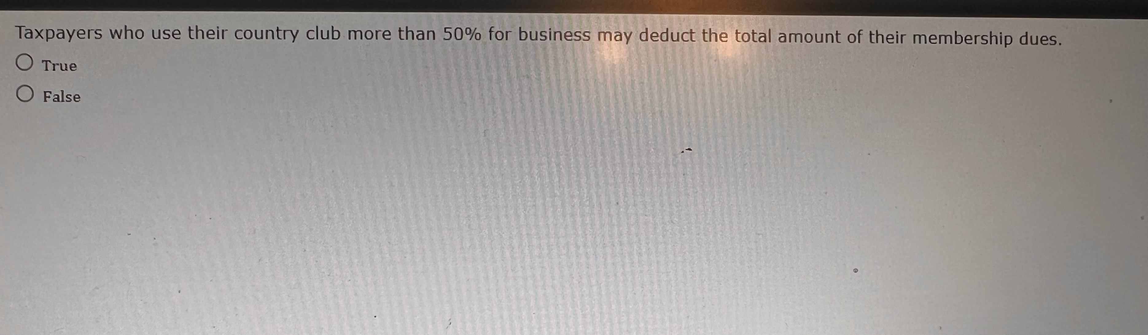 Taxpayers who use their country club more than 5