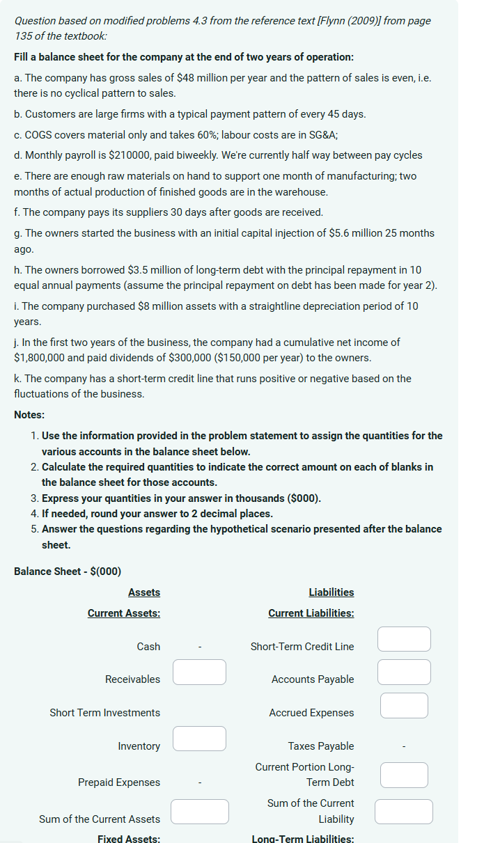 Question based on modified problems 4 . 3 from
