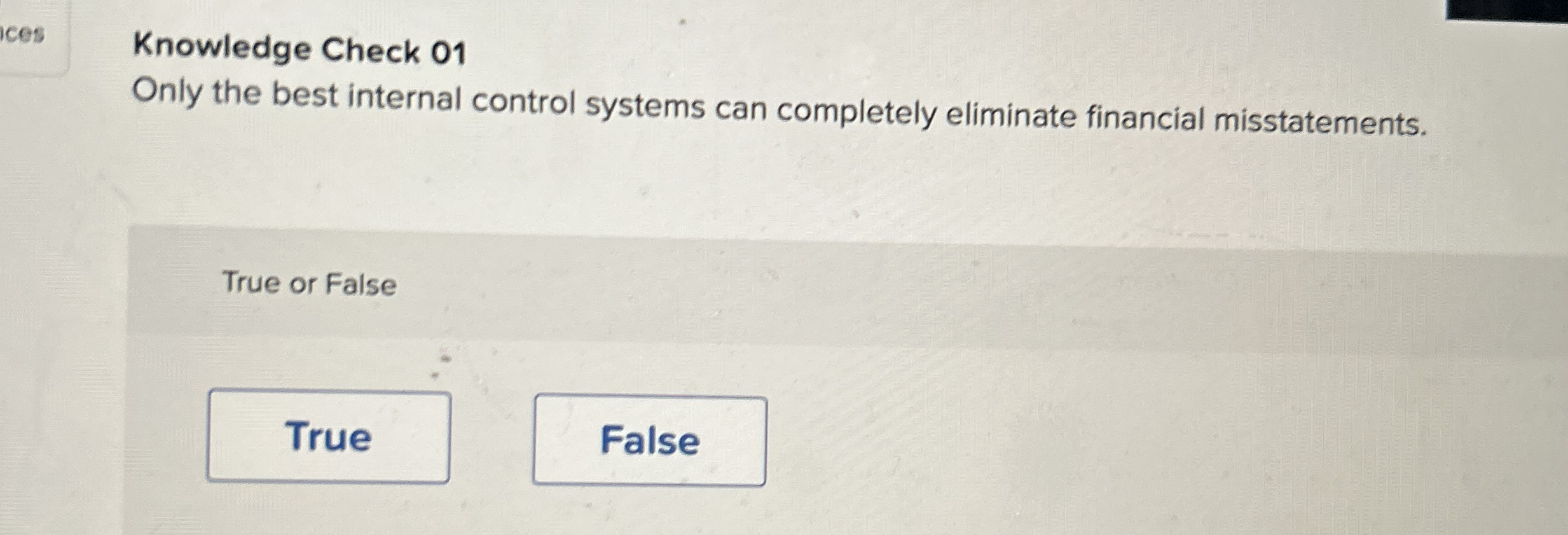 Knowledge Check 0 1 Only the best internal