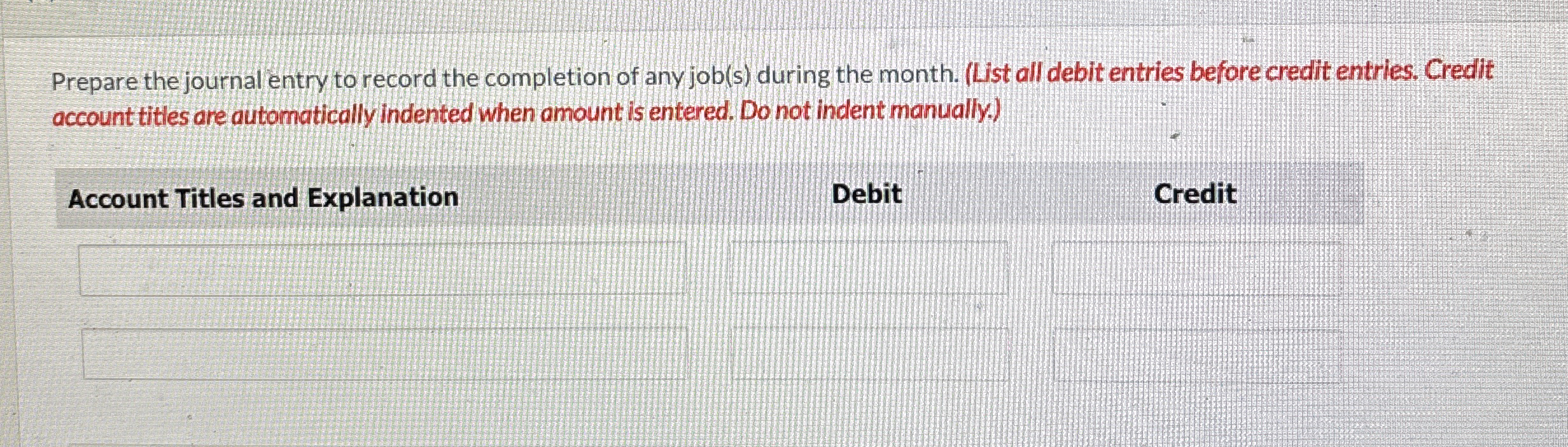 Sheridan company uses a job order cost system and