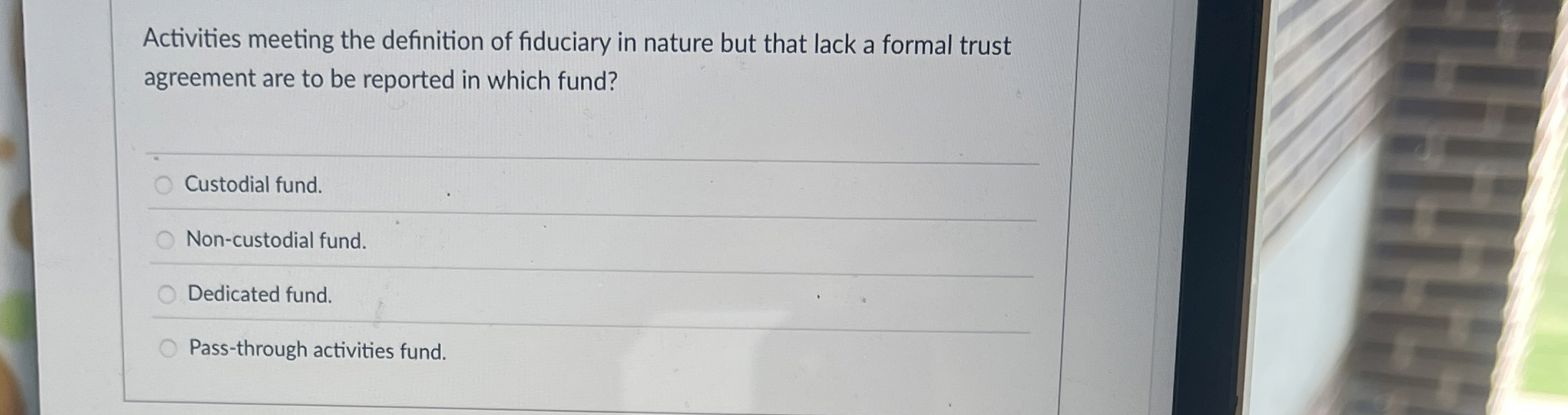 Activities meeting the definition of fiduciary in