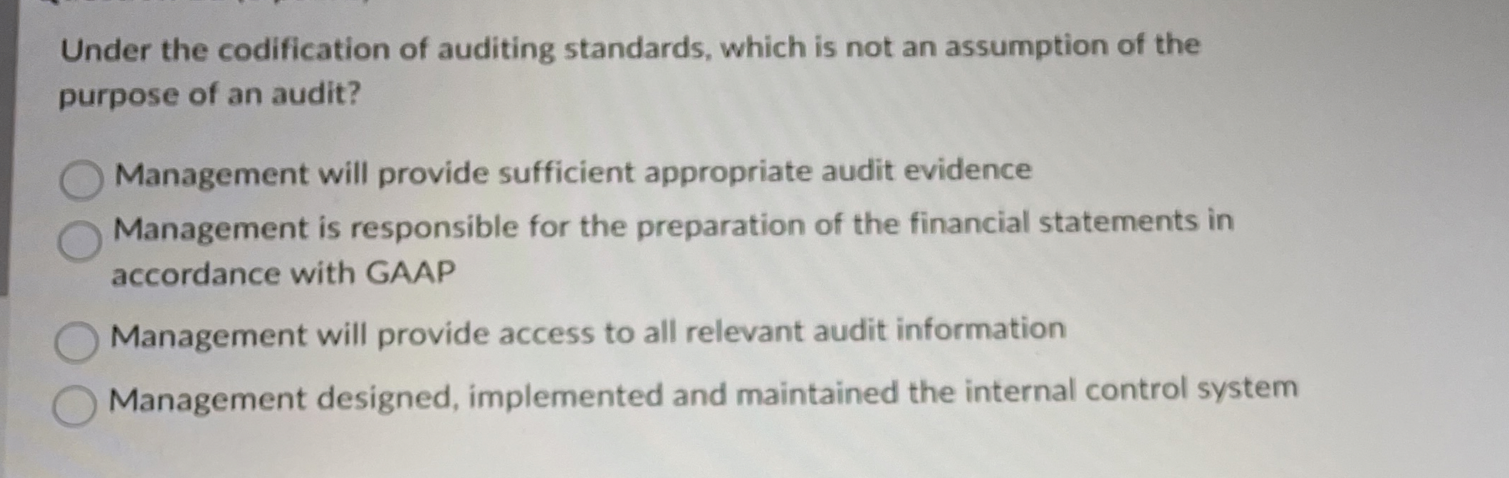 Under the codification of auditing standards,