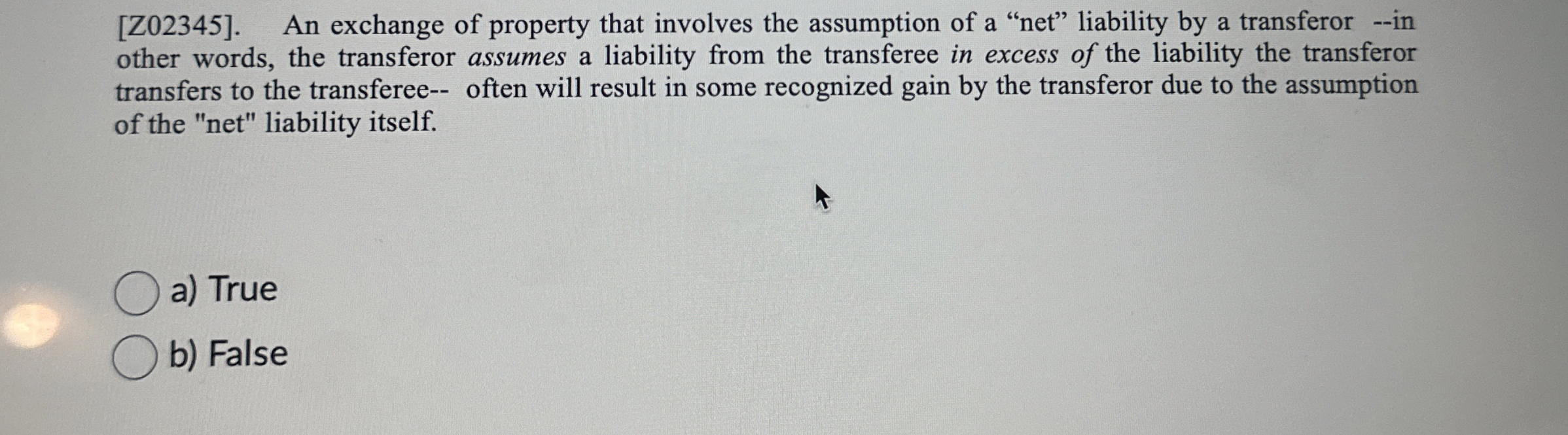 [ Z 0 2 3 4 5 ] . An exchange of property that