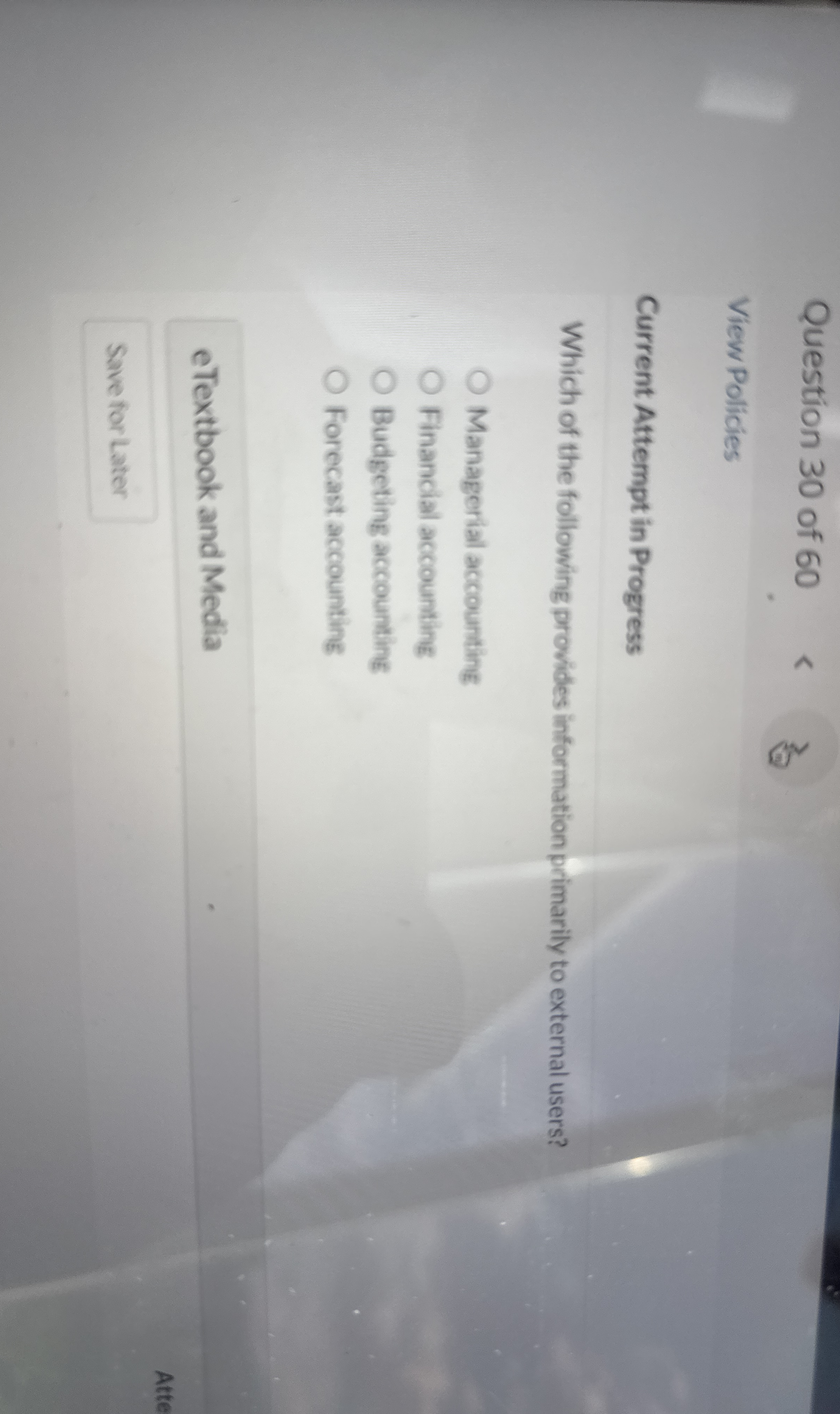 Which of the following provides information