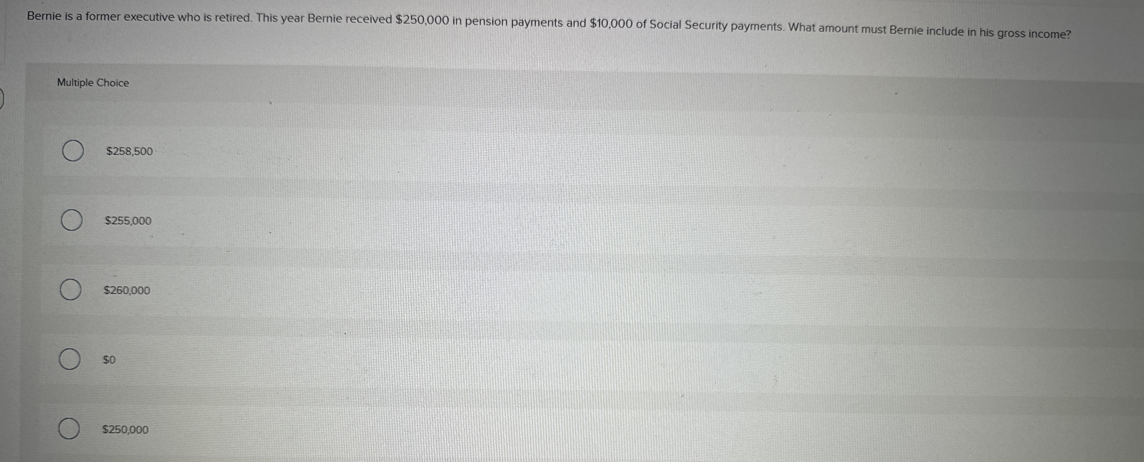 Bernie is a former executive who is retired. This