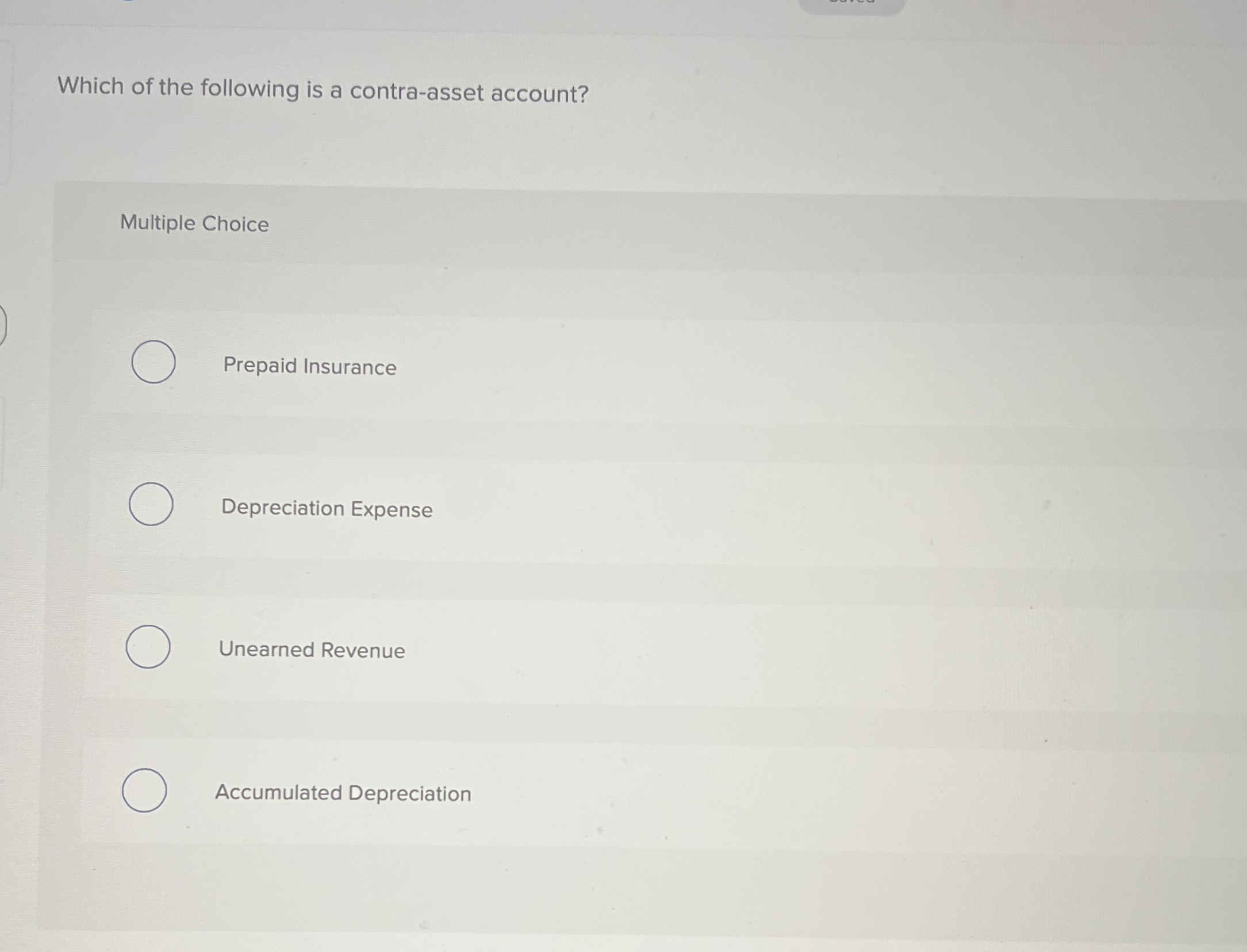 Which of the following is a contra - asset