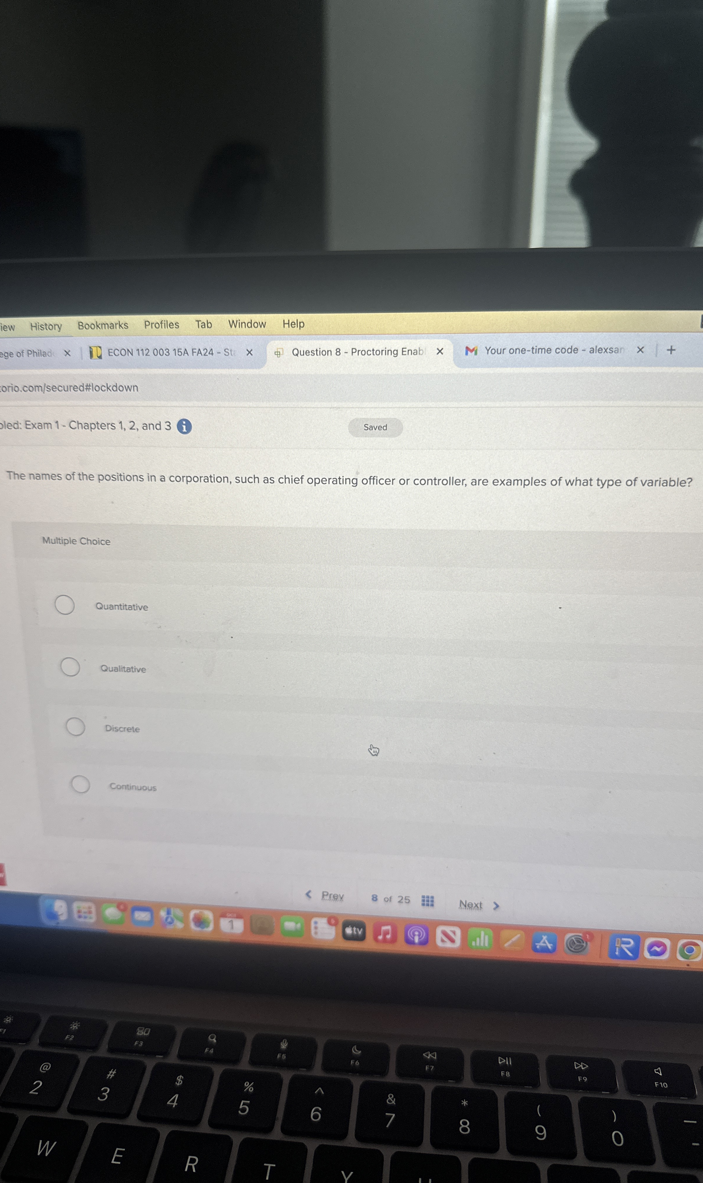 The names of the positions in a corporation, such