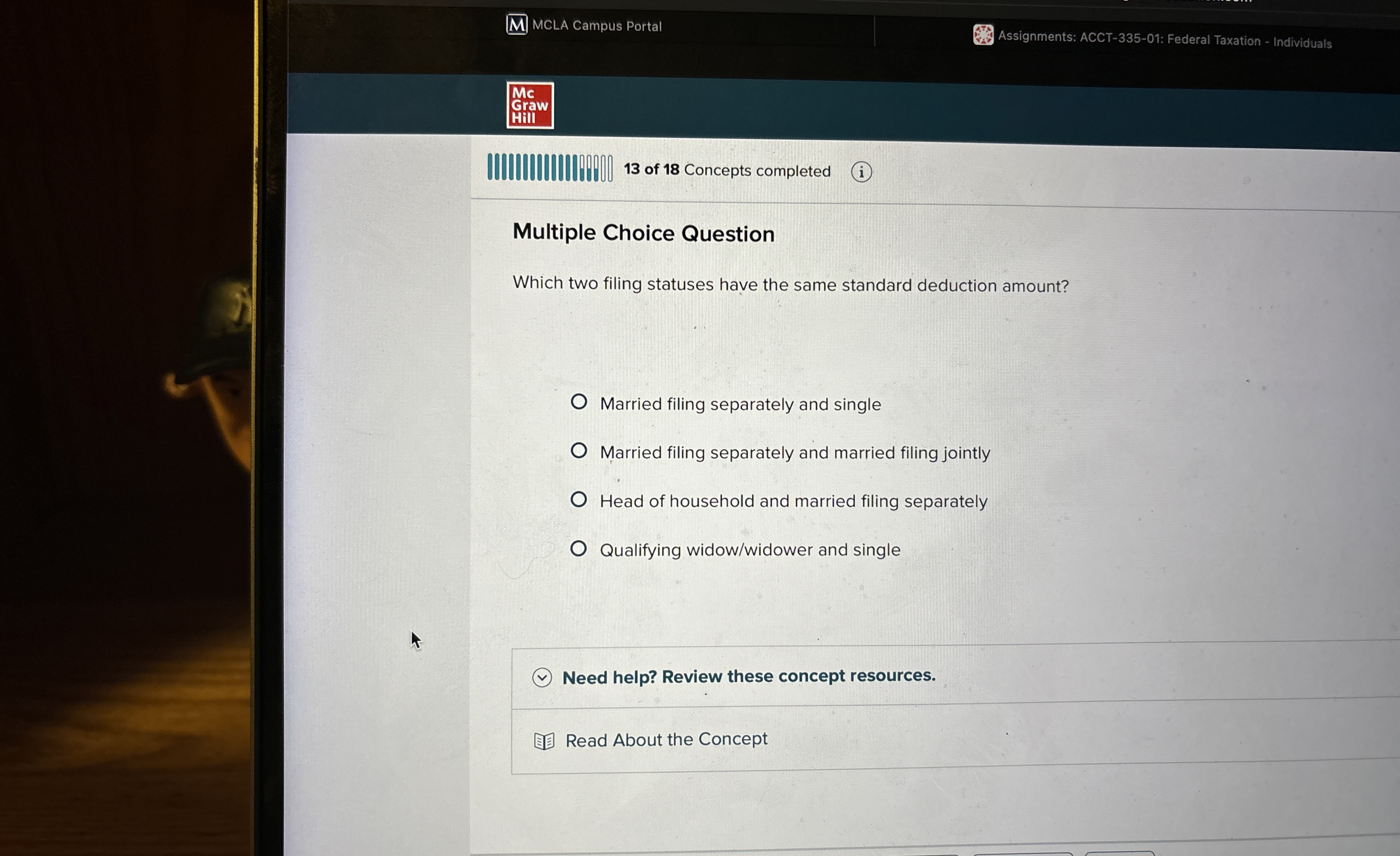 Multiple Choice Question Which two filing