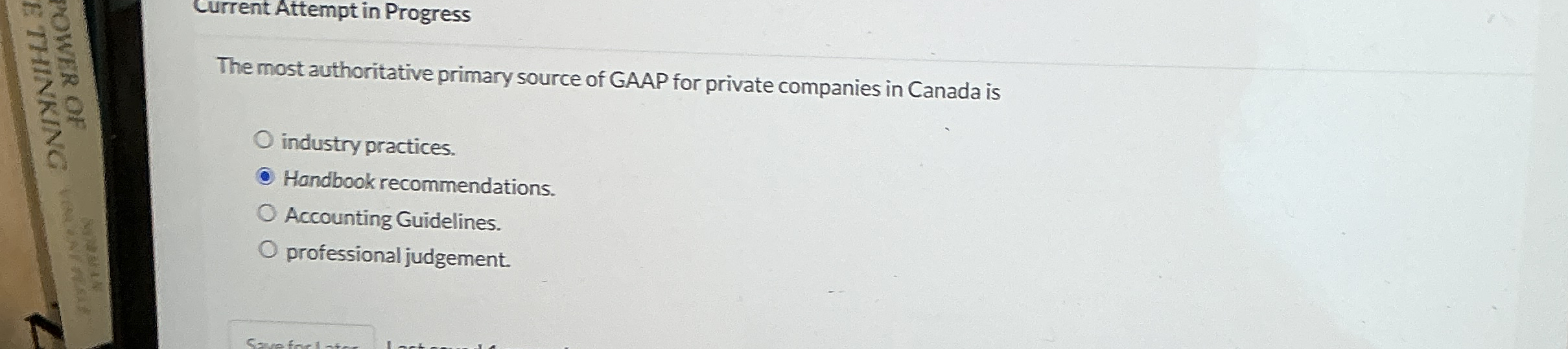 Current Attempt in Progress The most