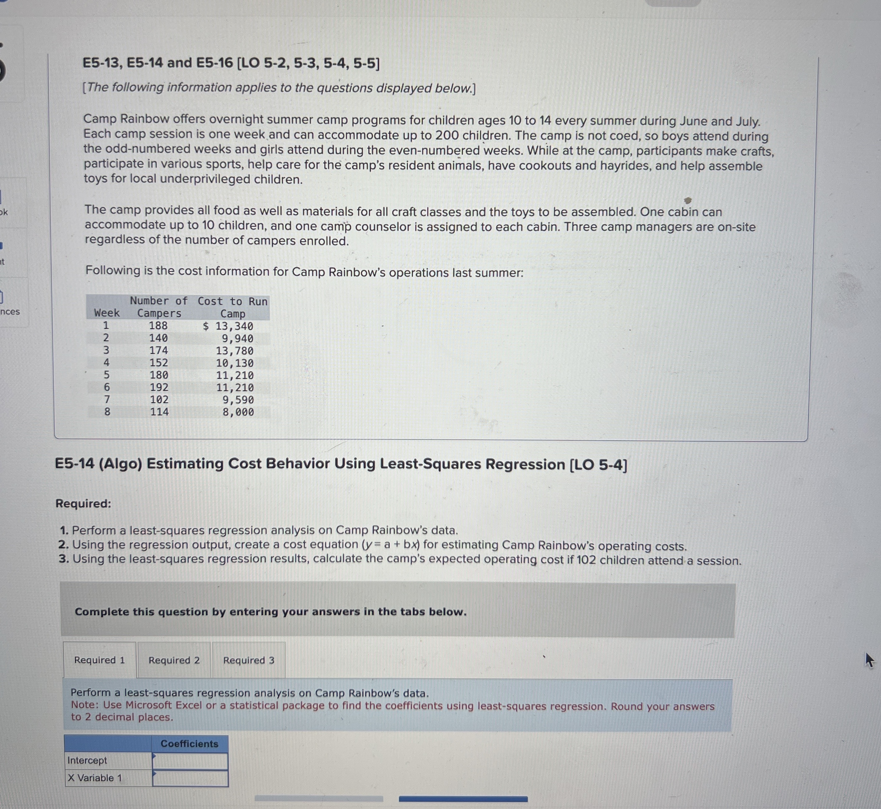 E 5 - 1 3 , E 5 - 1 4 and E 5 - 1 6 [ LO 5 - 2 ,