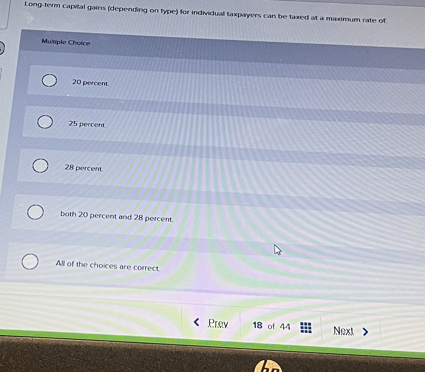 Long - term capital gains ( depending on type )