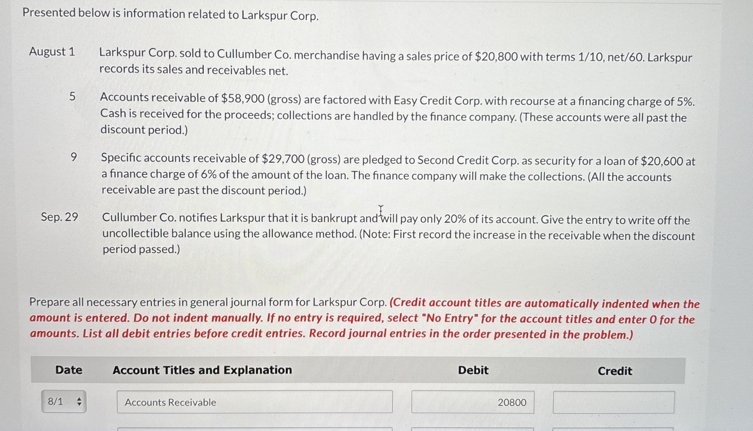 Presented below is information related to