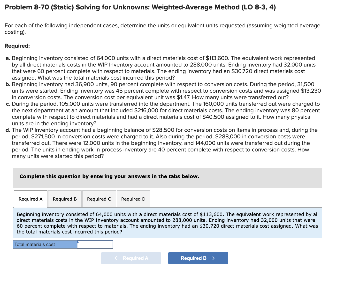 Problem 8 - 7 0 ( Static ) Solving for Unknowns:
