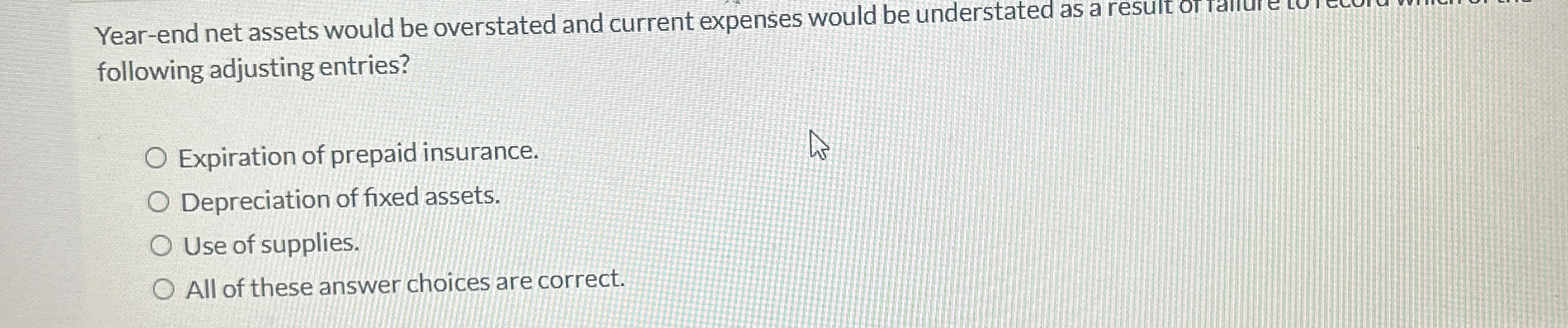 Year - end net assets would be overstated and