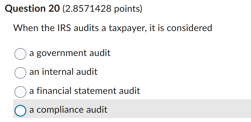 Question 2 0 ( 2 . 8 5 7 1 4 2 8 points ) When