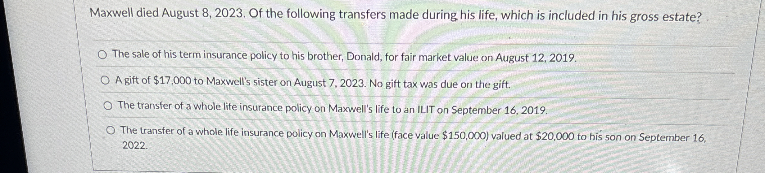 Maxwell died August 8 , 2 0 2 3 . Of the