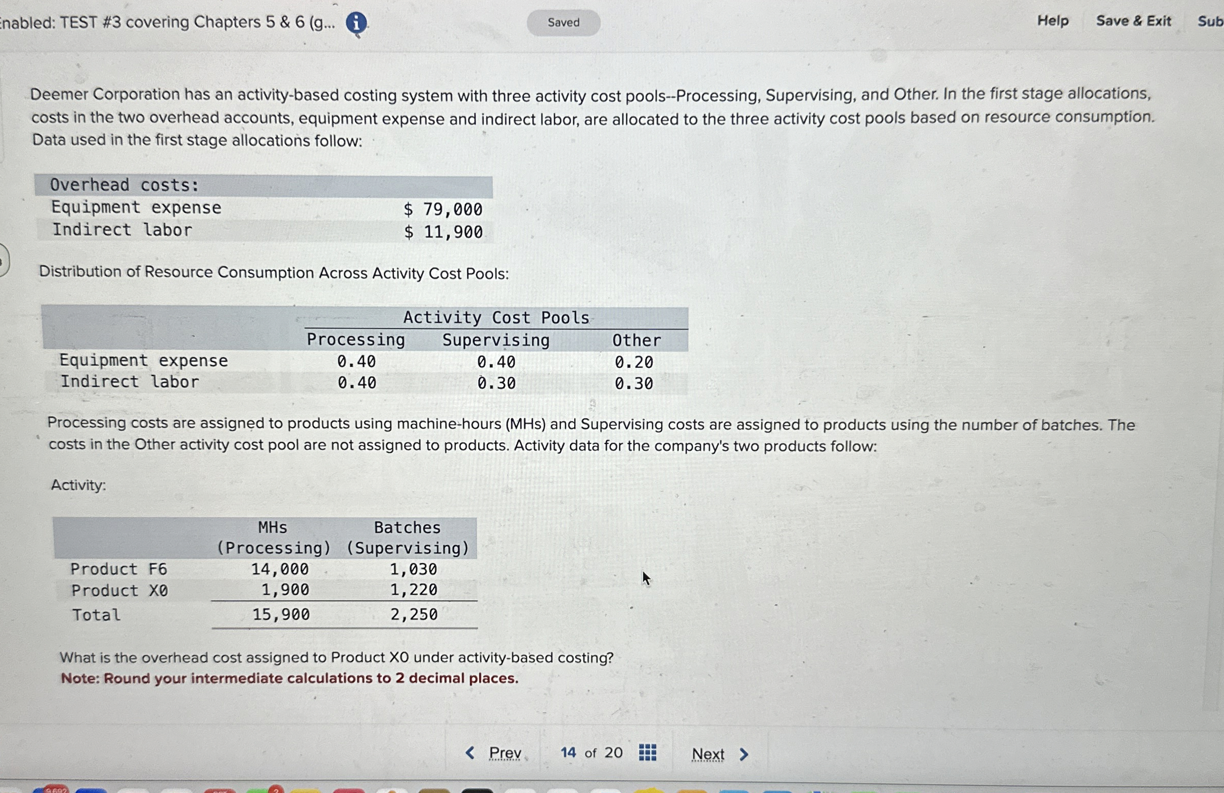 nabled: TEST # 3 covering Chapters 5 & 6 ( g . .
