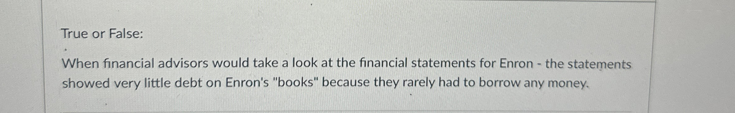 True or False: When financial advisors would take
