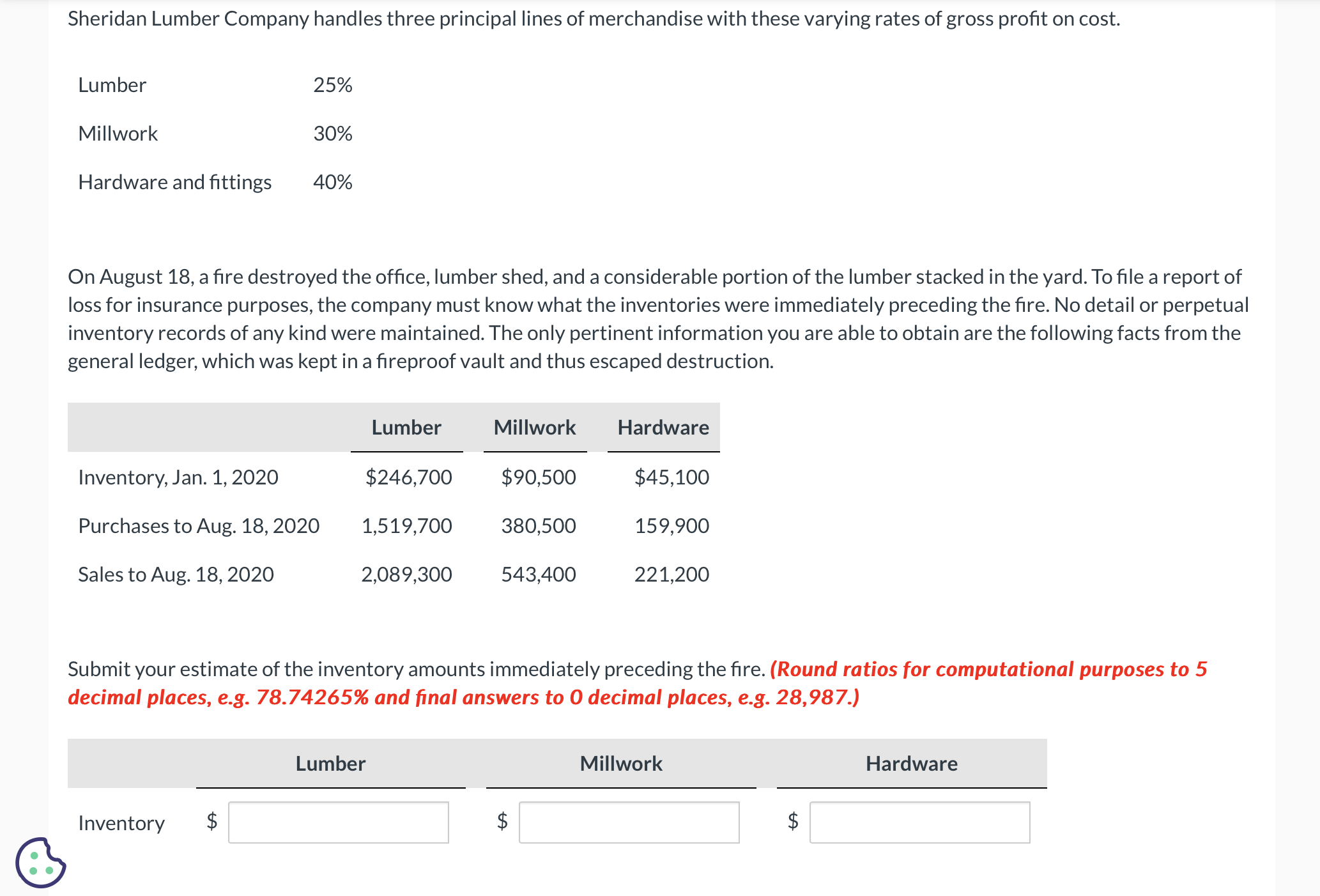 Sheridan Lumber Company handles three principal
