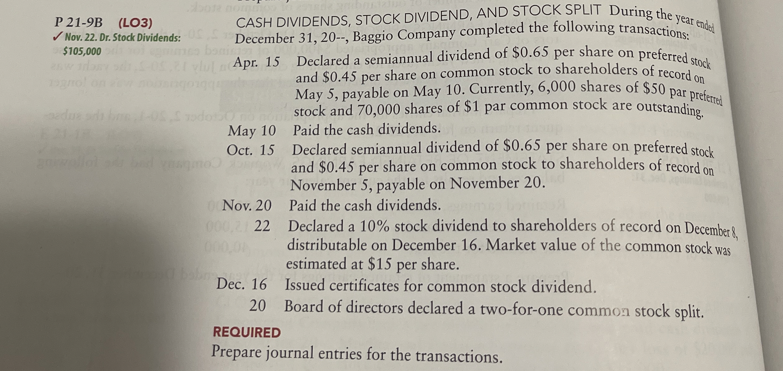 P 2 1 - 9 B ( LO 3 ) Nov. 2 2 . Dr . Stock