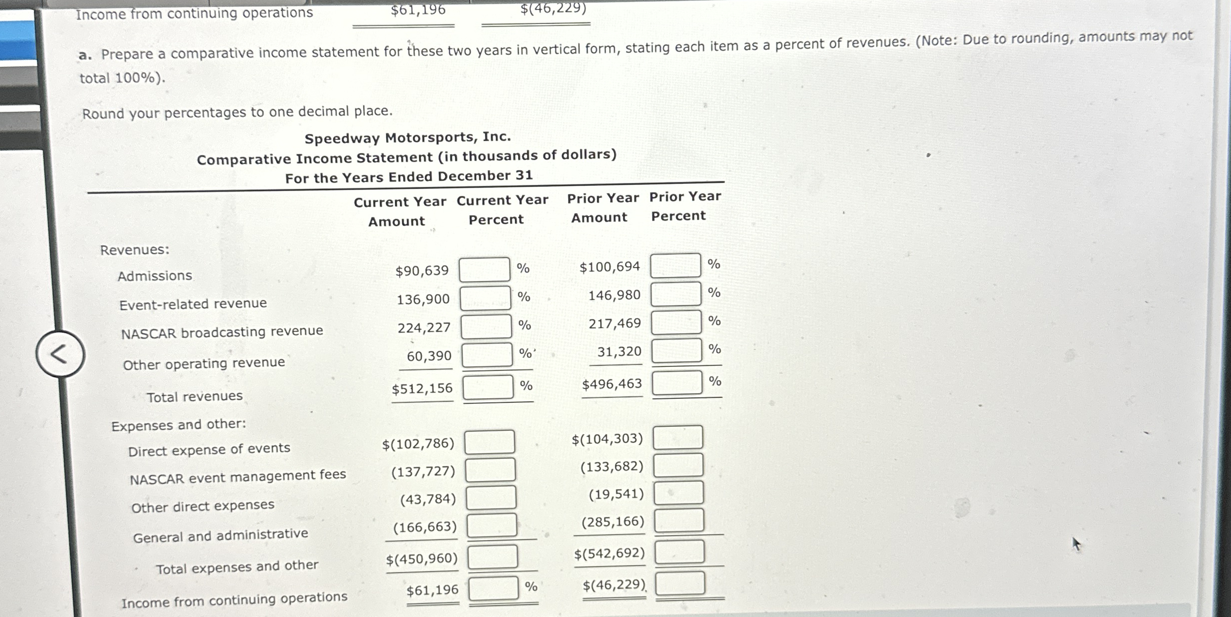 Income from continuing operations q , $ ( 4 6 , 2
